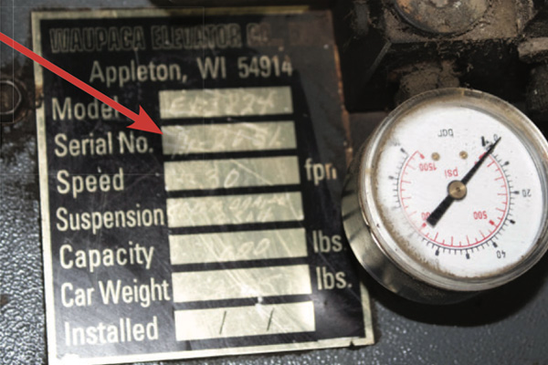 find your Waupaca Elevator Company serial number